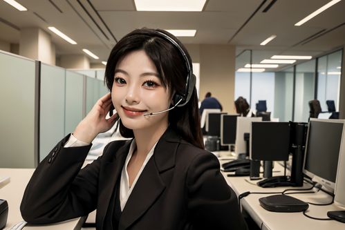 商务女性客服人物肖像摄影 捕捉专业与温暖的瞬间