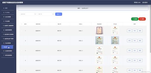 基于SSM框架的疫情下校园食品安全信息管理系统设计与实现